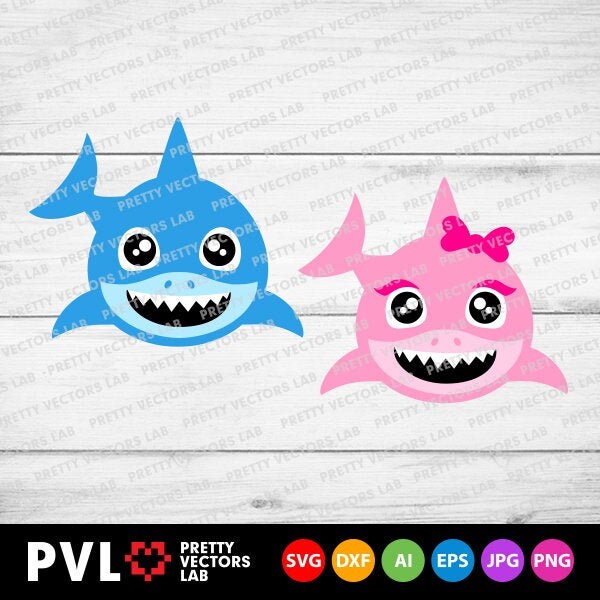 Download Shark Svg Cute Sharks Svg Baby Cut Files Kids Svg Dxf Eps ...