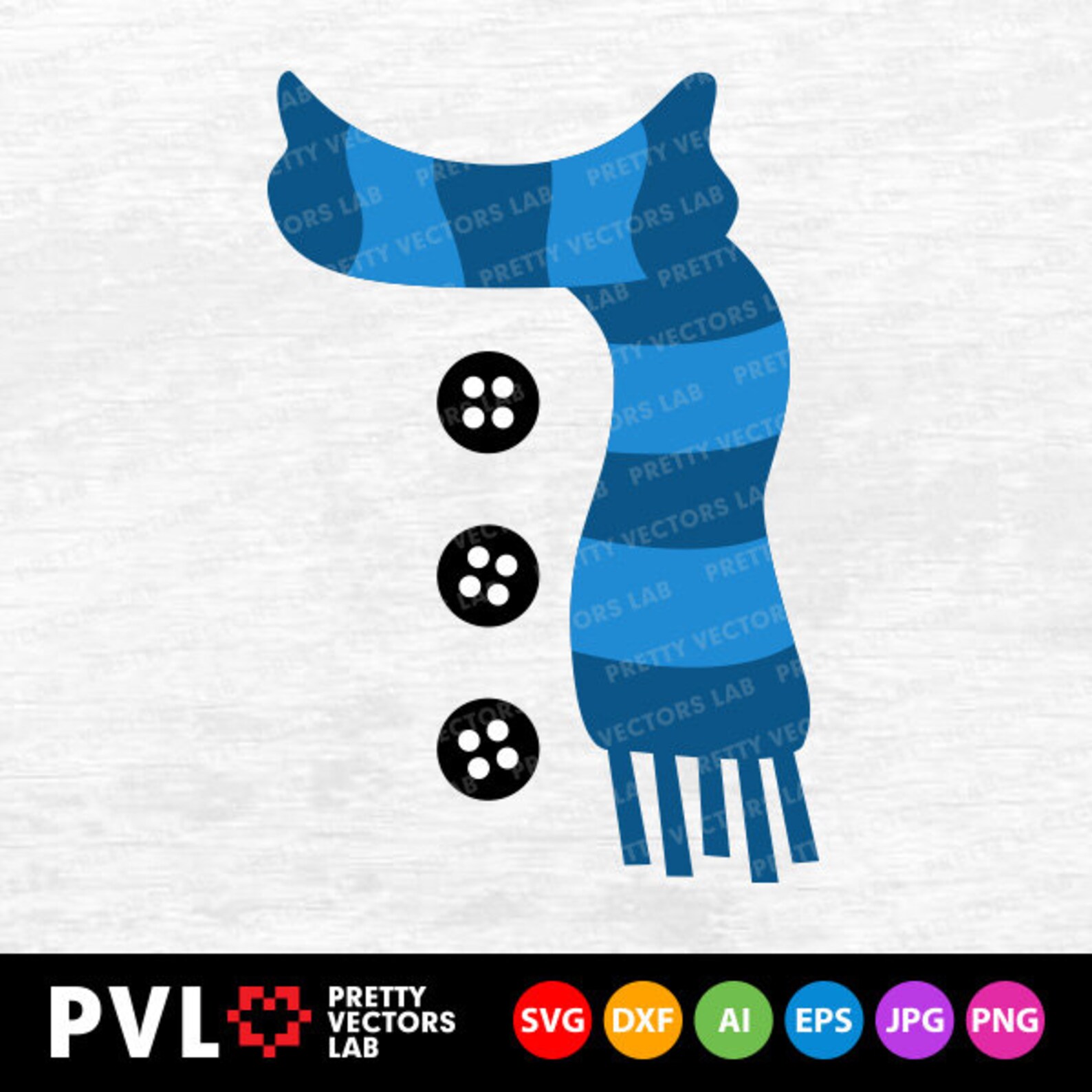 Christmas Snowman Svg Snowman Scarf & Buttons Svg Christmas Etsy
