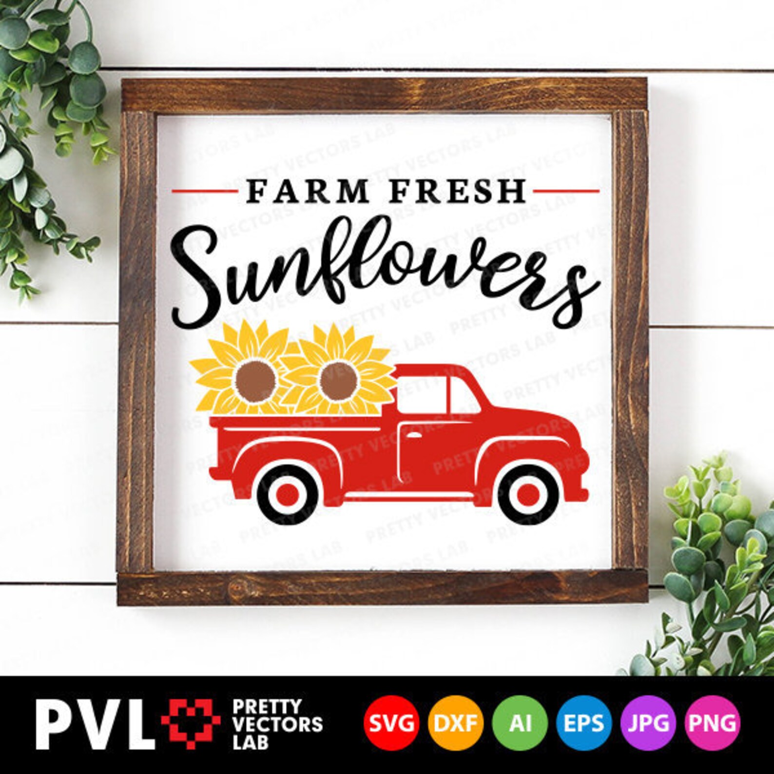 Free Free 118 Truck With Sunflowers Svg SVG PNG EPS DXF File