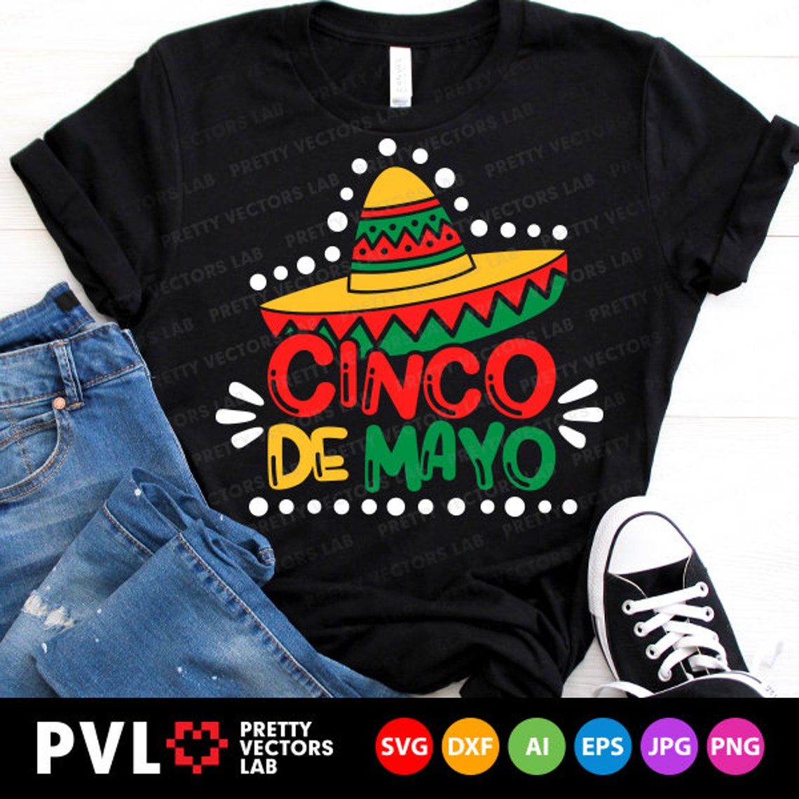 Happy Cinco De Mayo Svg Cinco de Mayo Svg Dxf Eps Png | Etsy