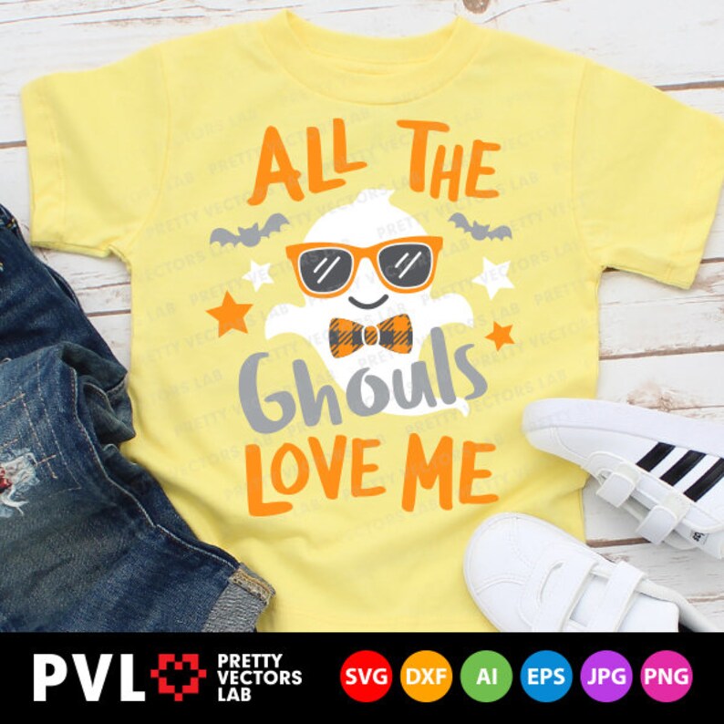 Download All The Ghouls Love Me Svg Halloween Svg Boy Ghost Svg Dxf | Etsy