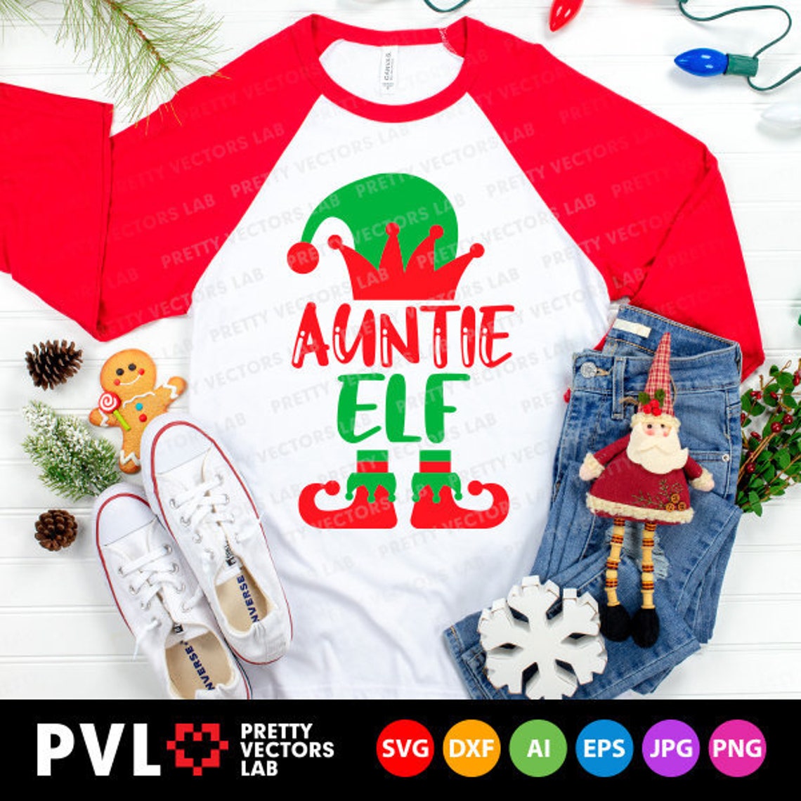 Download Auntie Elf Svg Christmas Elf Svg Family Elf Svg Dxf Eps ...