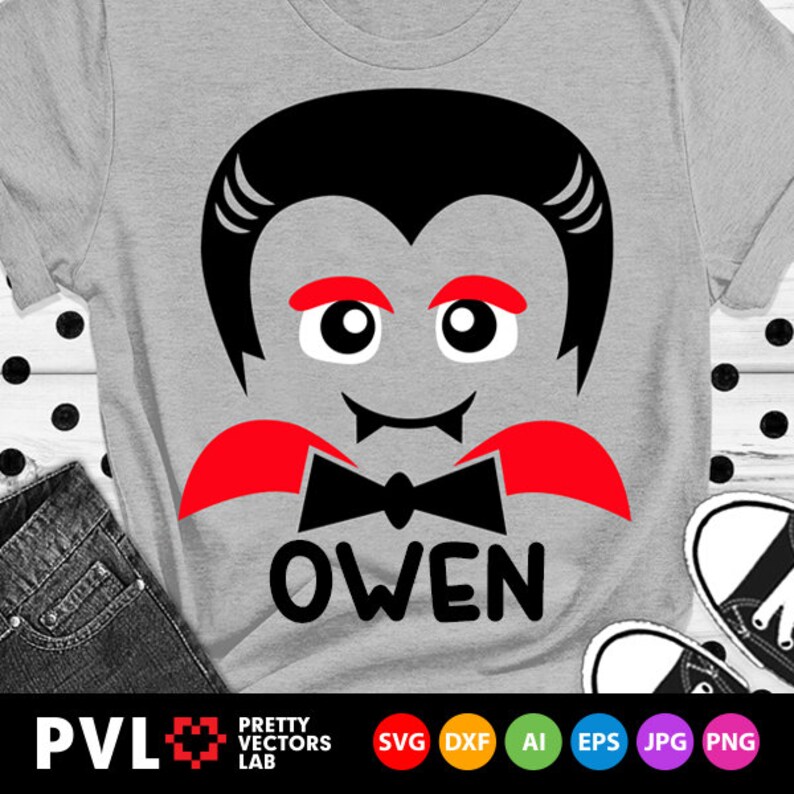 Download Vampire Svg Kids Halloween Svg Vampire Face Svg Dxf Eps | Etsy