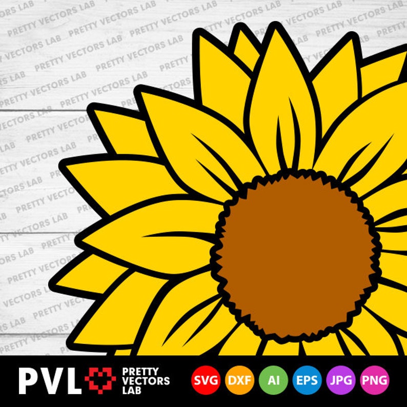 Download Sunflower Svg Sunflowers Clipart Yellow Flower Svg | Etsy