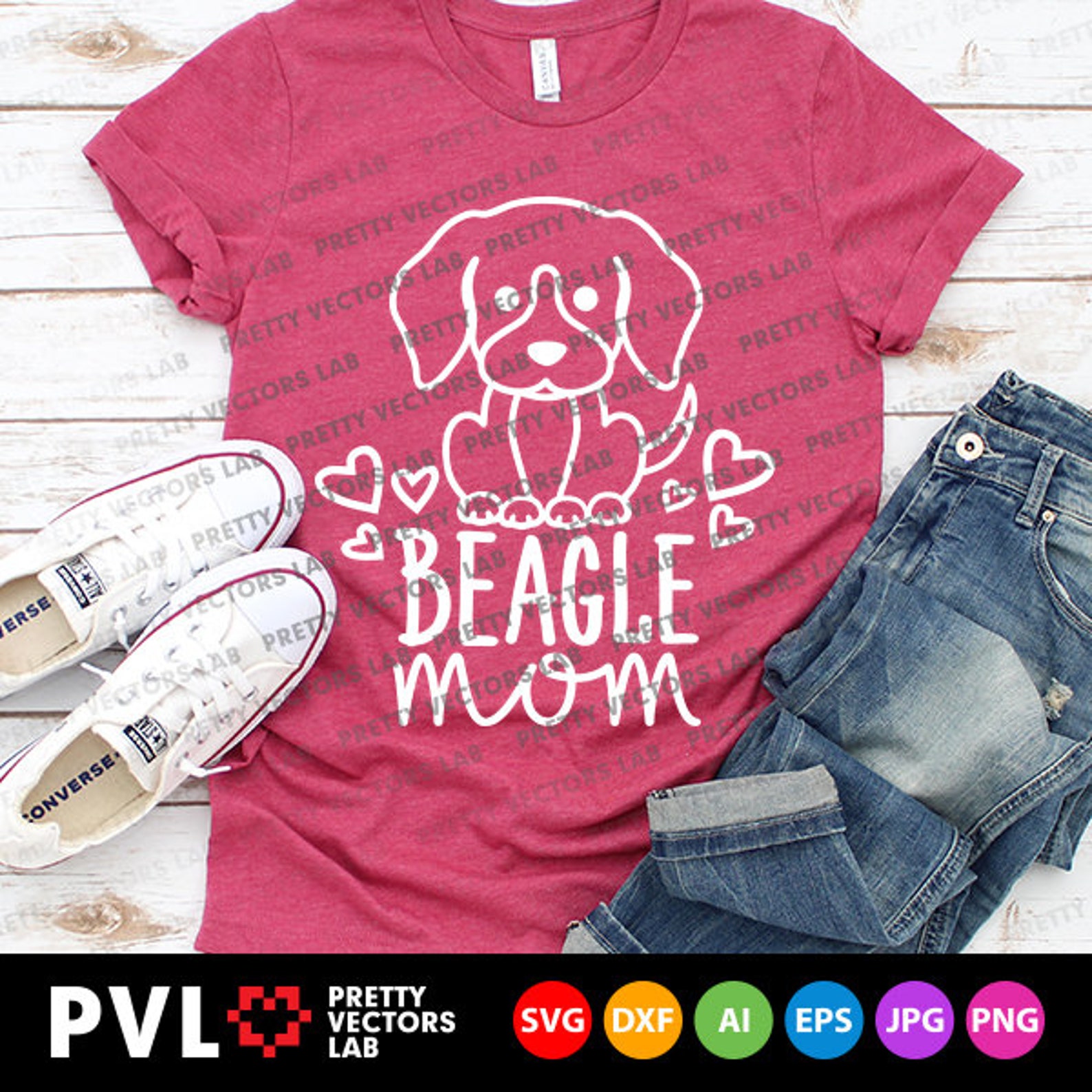 Beagle Mom Svg Dog Mom Svg Dog Mama Svg Beagle Svg Dxf Eps | Etsy