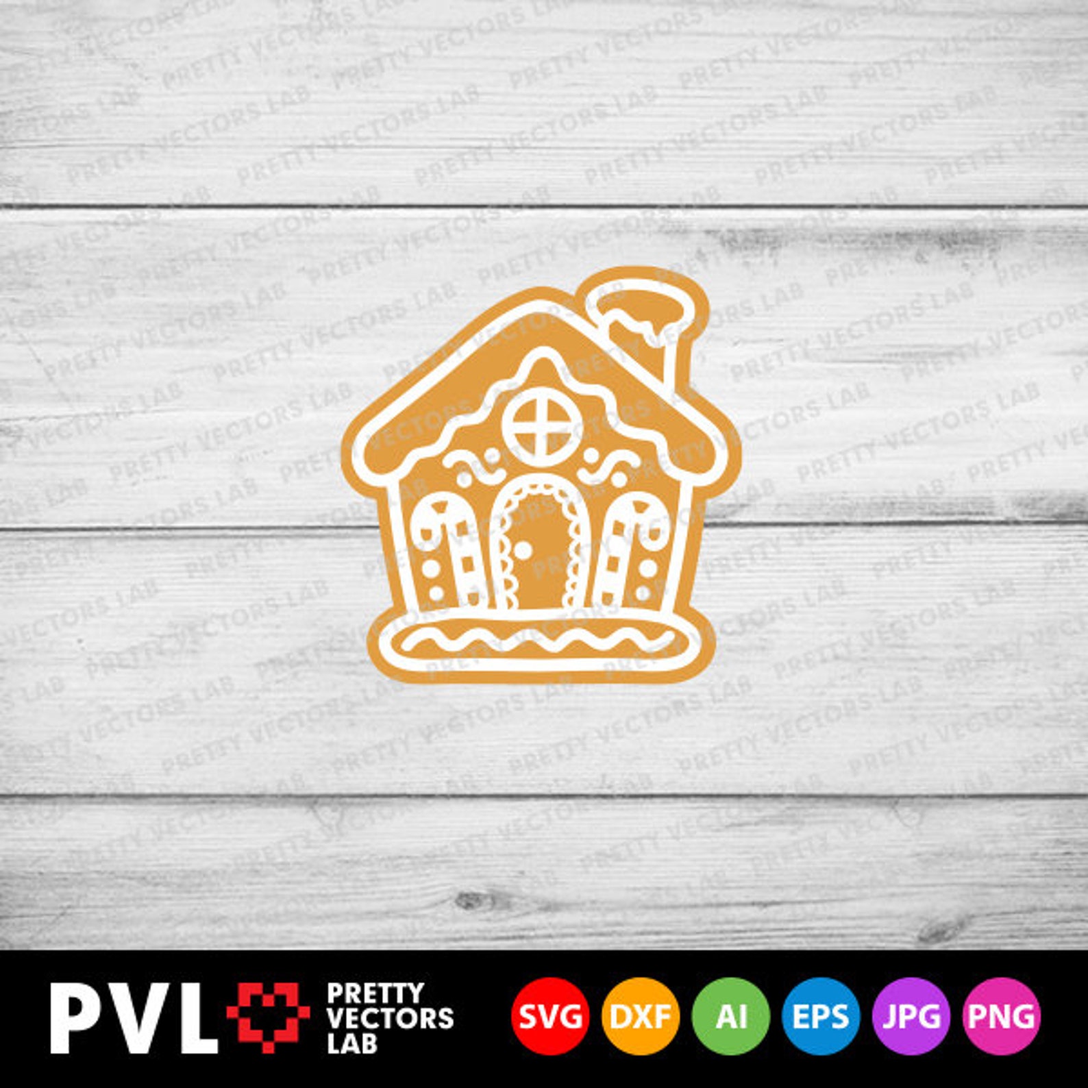 Gingerbread House Svg Christmas Svg Dxf Eps Png Ginger | Etsy