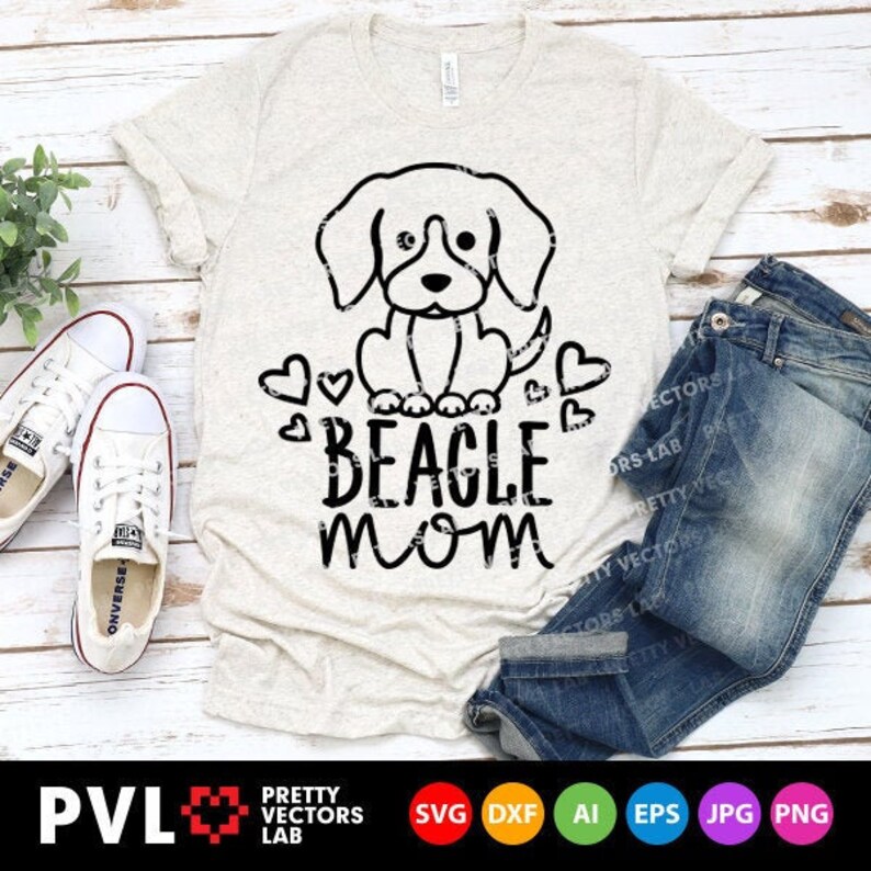 Download Beagle Mom Svg Dog Mom Svg Dog Mama Svg Beagle Svg Dxf Eps | Etsy