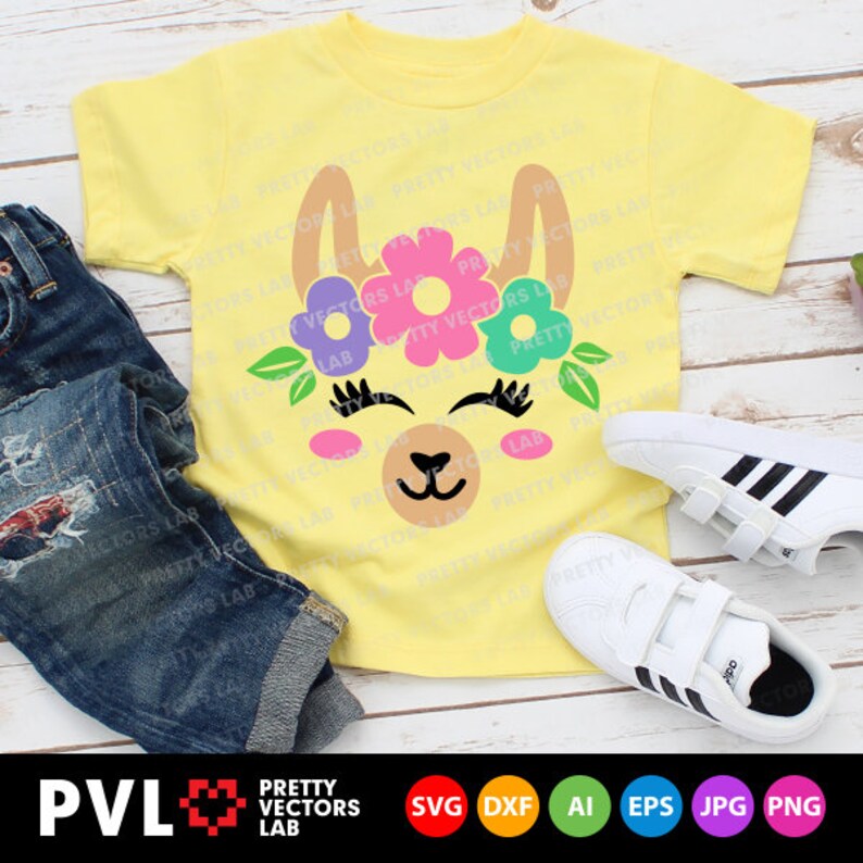 Download Llama Face Svg Girls Spring Svg Cute Easter Llama Svg Dxf ...