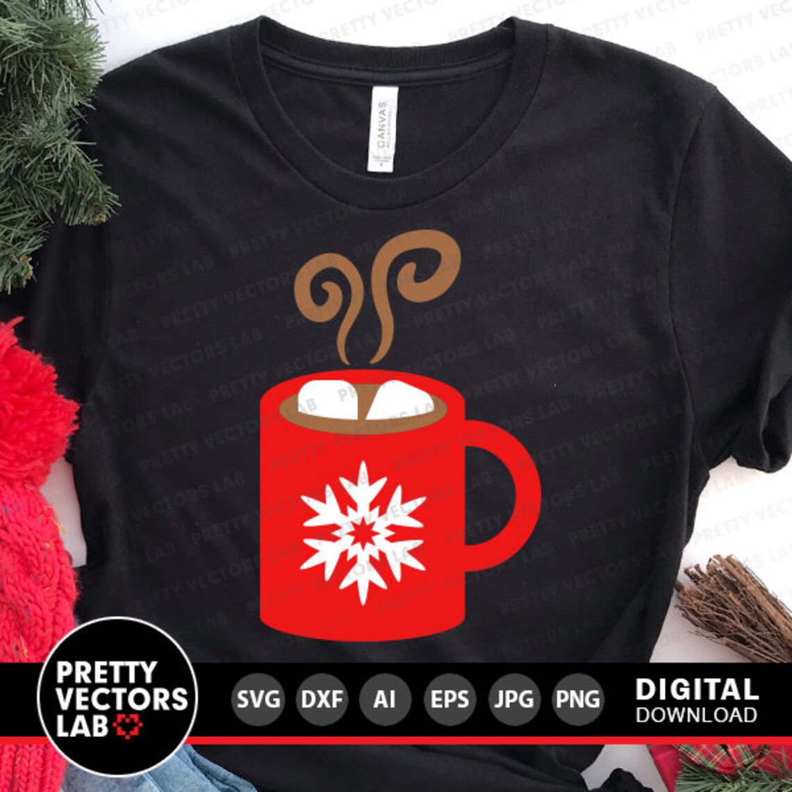 Hot Cocoa Svg Hot Chocolate Mug Svg Winter Cut Files - Etsy