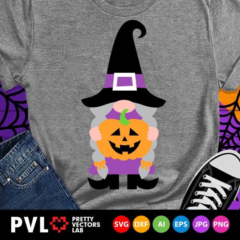 Download Halloween Gnome Girl Svg Halloween Svg Gnome with Pumpkin ...
