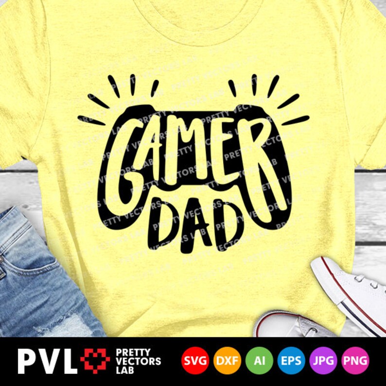 Download Gamer Dad Svg Daddy Svg Father's Day Cut Files Dad | Etsy