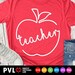 Teacher Svg, Apple Svg, Back to School Svg, Teacher life Svg Dxf Eps Png, Teacher Shirt Design, Educator Gift, Cricut, Silhouette, Cut Files
