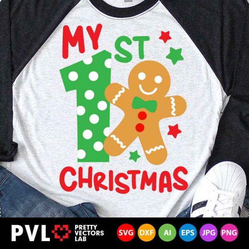 Download My 1st Christmas Svg Gingerbread Man Svg Boy Christmas Svg ...