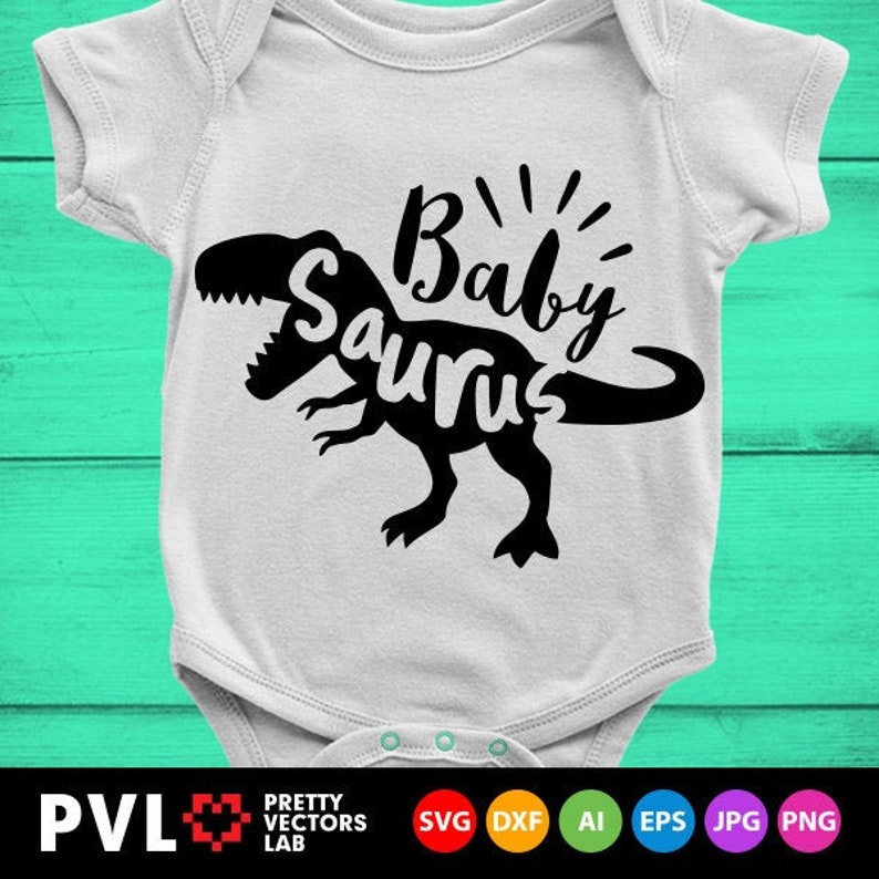 Download Baby Saurus Svg T-Rex Dinosaur Svg Baby Dinosaur Svg Dxf ...