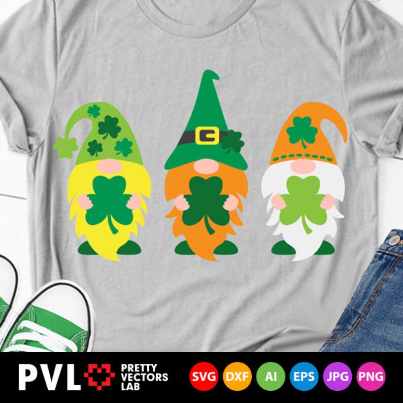 Download Irish Gnomes Svg St. Patrick's Day Svg Dxf Eps Three | Etsy