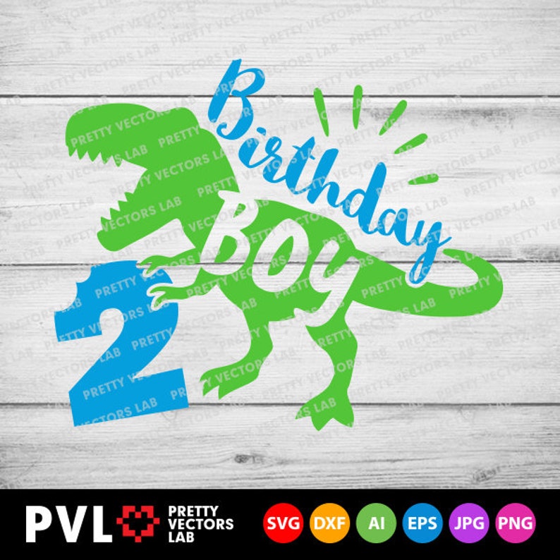 Download Dinosaur Birthday Boy Svg Two Rex Svg 2nd Birthday Svg Dxf ...