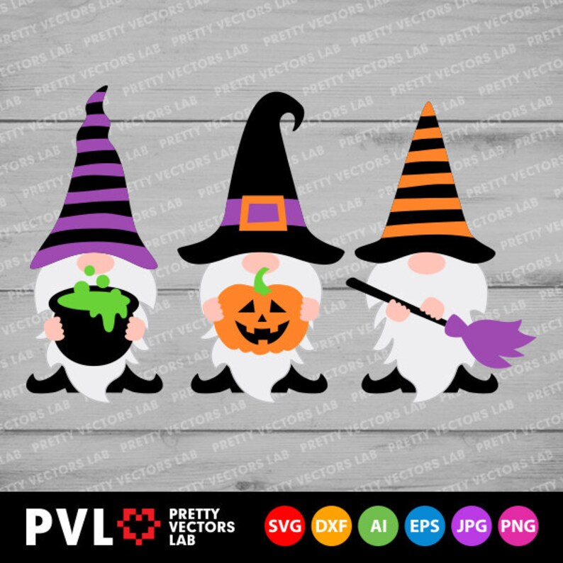 Download Halloween Gnomes Svg Halloween Svg Cute Gnome Svg Dxf Eps ...