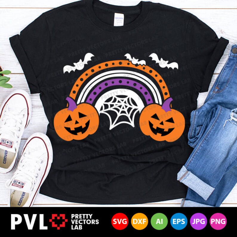 Download Halloween Svg Halloween Rainbow Svg Pumpkins Cut Files | Etsy