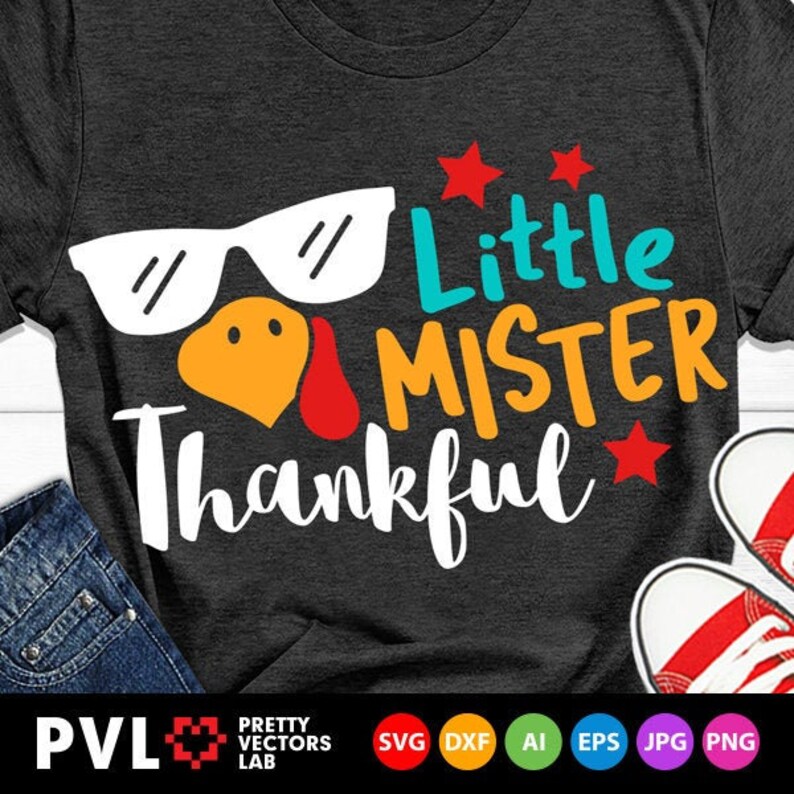 Download Little Mister Thankful Svg Boys Thanksgiving Svg Dxf Eps Png | Etsy