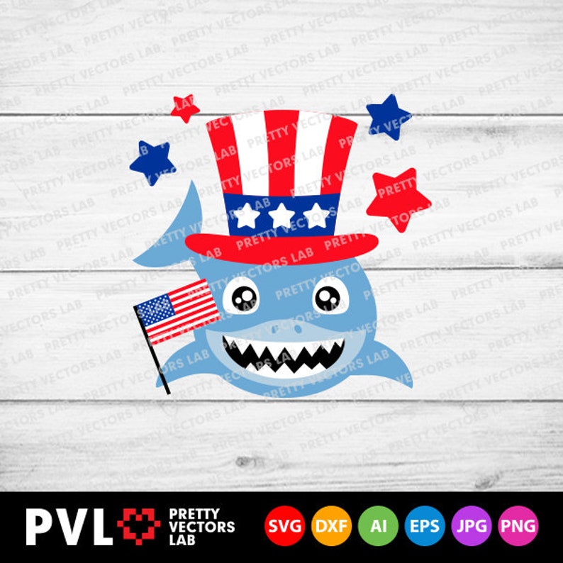 Download Patriotic Shark Svg 4th of July Svg American Flag Shark ...