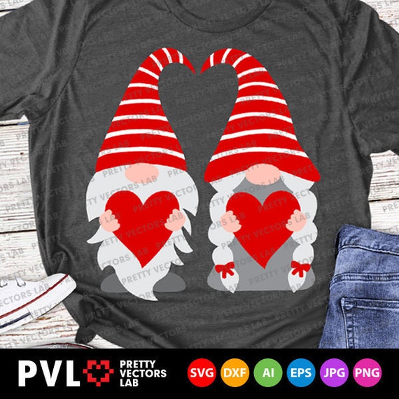 Download Valentine Gnomes Svg Gnome Boy & Girl Svg Cute Gnome ...