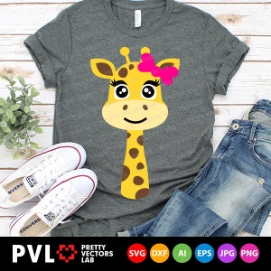 Giraffe Svg, Giraffe Girl Svg, Cute Giraffe Face Cut Files, Giraffe ...