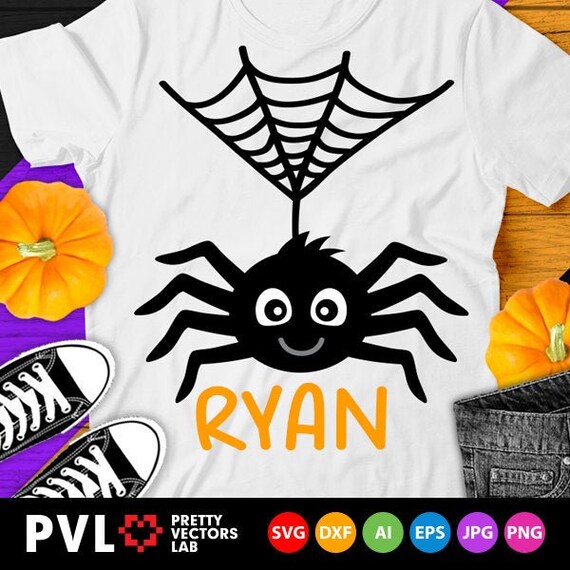 Halloween Svg Boy Spider Svg Cute Spider Svg Dxf Eps Png Etsy