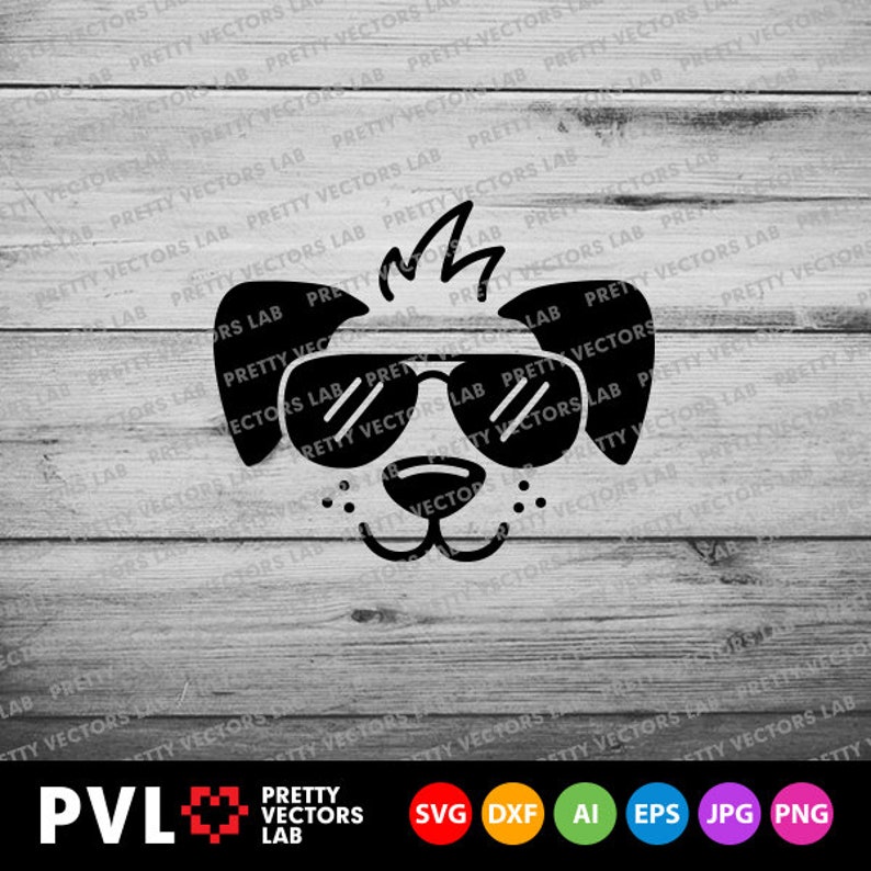 Dog Face Svg, Cute Puppy Svg, Puppy With Sunglasses Cut Files, Boys Svg ...