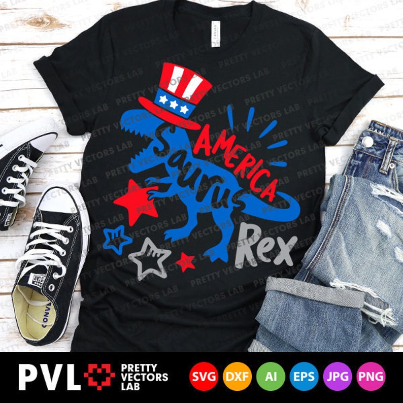 Download 4th of July Svg Patriotic Dinosaur Svg America Saurus Rex ...