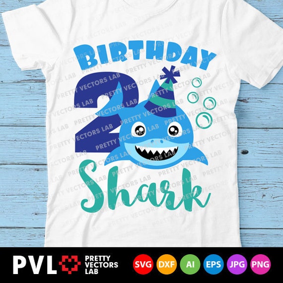 Baby Shark 2 Birthday Svg