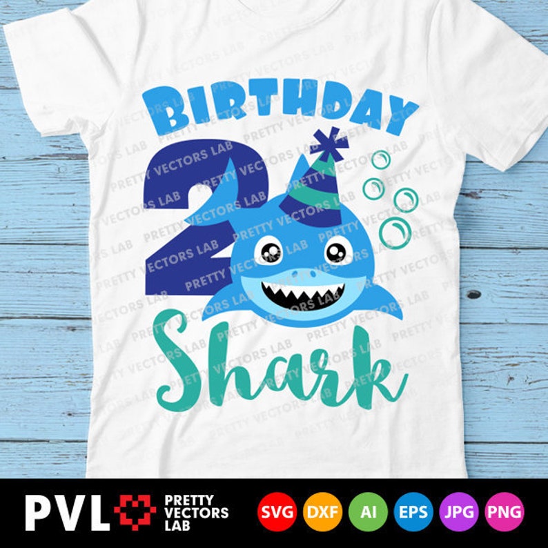 Download Shark 2nd Birthday Svg Boy Birthday Shark Svg Dxf Eps Png Etsy