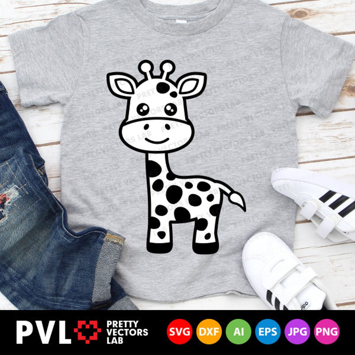 Giraffe Svg Giraffe Umriss Svg süße Giraffen schneiden | Etsy