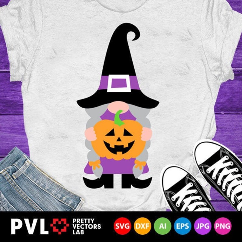 Download Halloween Gnome Girl Svg Halloween Svg Gnome with Pumpkin ...