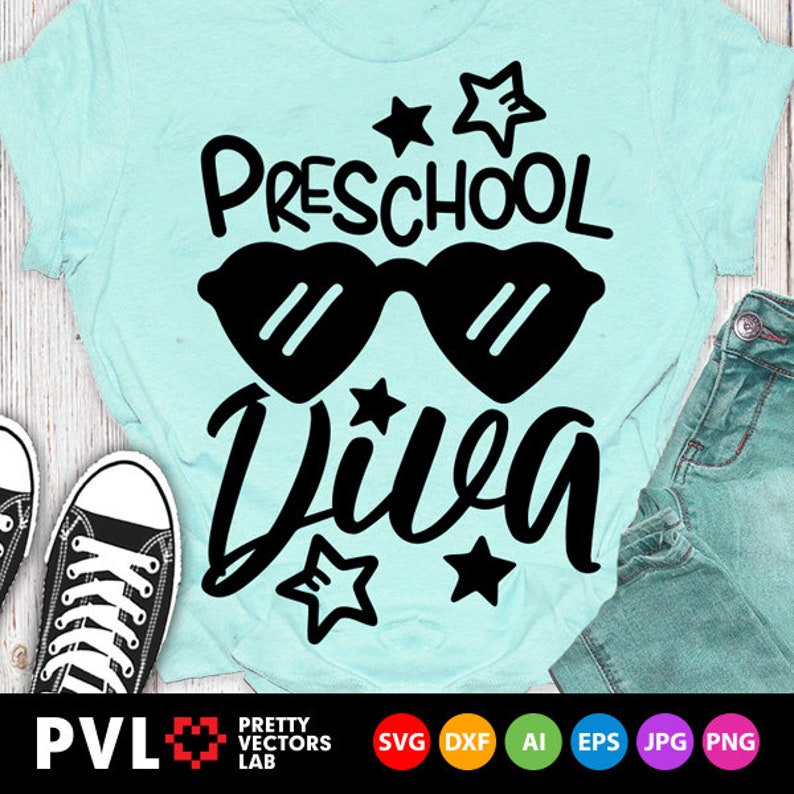 Download Preschool Diva Svg Back To School Svg Preschool Shirt | Etsy