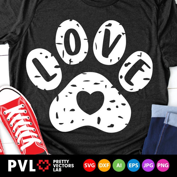 Free Free 197 Love Dog Paw Svg SVG PNG EPS DXF File
