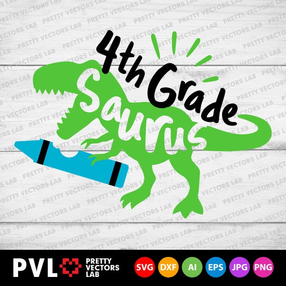 Download Free Fourth Grade Svg 4th Grade Saurus Svg Back To School Svg Etsy SVG Cut Files