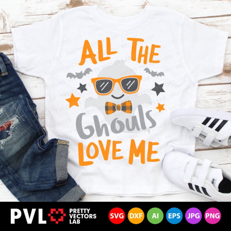 Download All The Ghouls Love Me Svg Halloween Svg Boy Ghost Svg Dxf | Etsy
