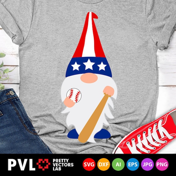 Download Baseball Gnome Svg Patriotic Gnome Svg Dxf Eps Baseball Mom Etsy PSD Mockup Templates