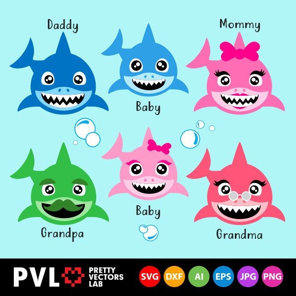 Free Free Baby Shark Family Svg Free 777 SVG PNG EPS DXF File