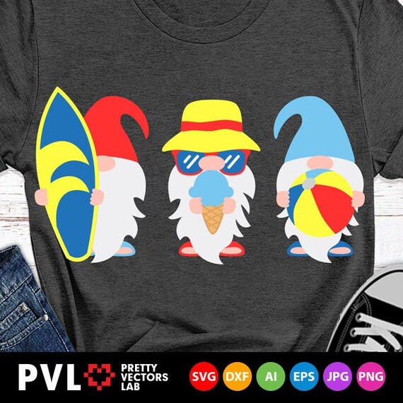 Download Summer Gnomes Svg Beach Gnome Svg Tropical Gnomes Svg Dxf Etsy