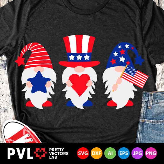 Download Patriotic Gnomes Svg 4th Of July Svg American Gnome Cut Etsy