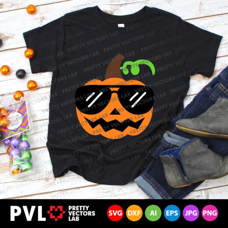 Download Cool Pumpkin Svg Halloween Svg Boy Pumpkin with Sunglasses ...