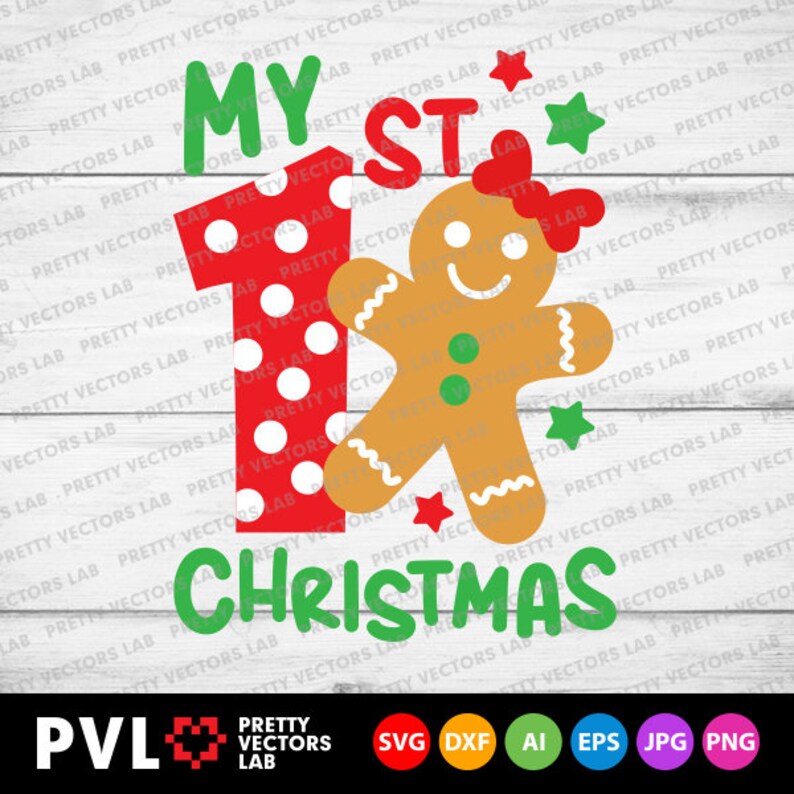 Download My 1st Christmas Svg Gingerbread Svg Girl Christmas Svg ...