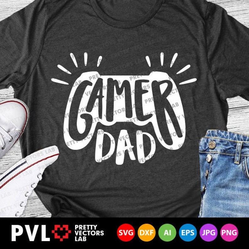 Download Gamer Dad Svg Daddy Svg Father's Day Cut Files Dad | Etsy