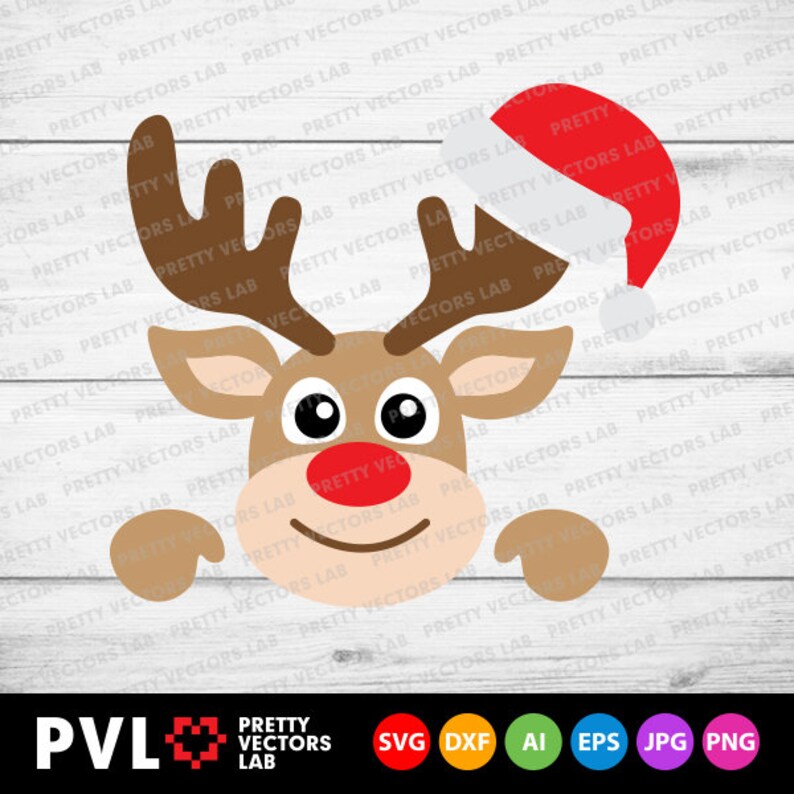 Download Christmas Svg Boy Reindeer Svg Reindeer Face Svg Dxf Eps | Etsy