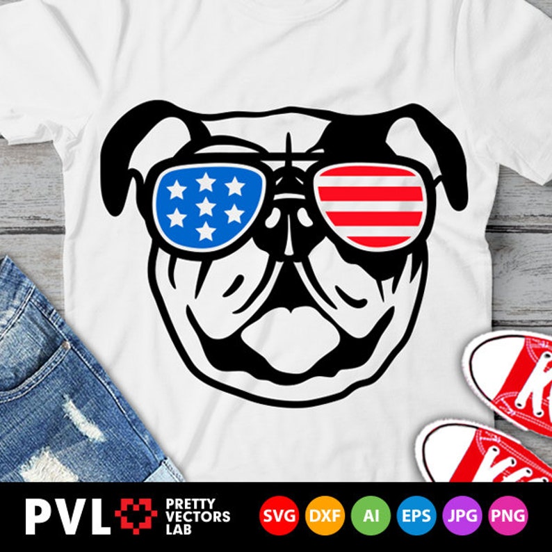 Download American Bulldog Svg 4th of July Svg Patriotic Dog Svg Dxf ...