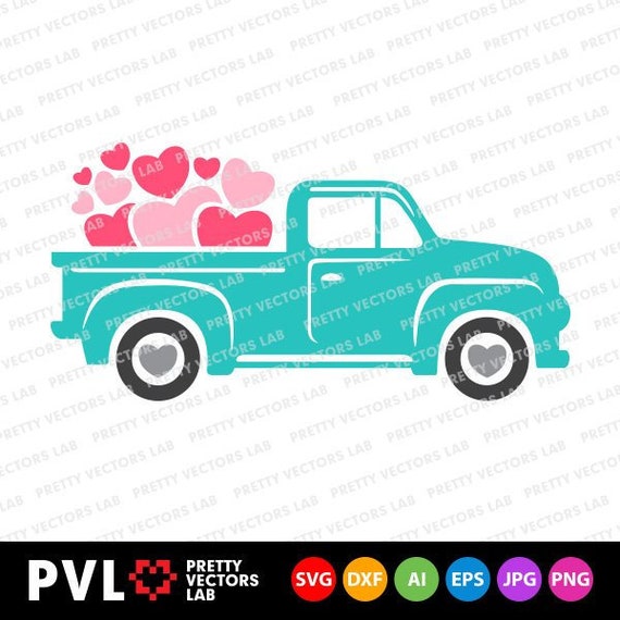 Download Valentine S Old Truck Svg Valentine S Vintage Truck Etsy 3D SVG Files Ideas | SVG, Paper Crafts, SVG File