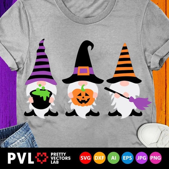 Download Halloween Gnomes Svg Halloween Svg Cute Gnome Svg Dxf Eps ...