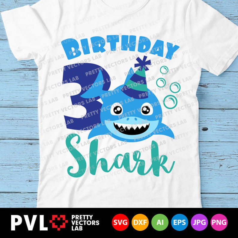 Free Free 3Rd Birthday Shark Svg 605 SVG PNG EPS DXF File