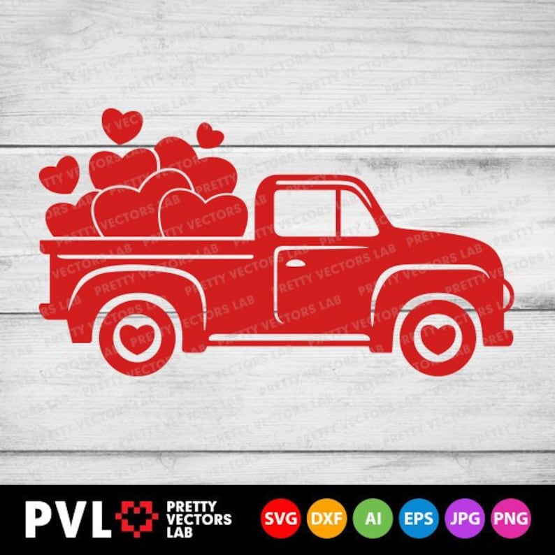 Download Valentine's Truck Svg Valentine's Vintage Truck Svg | Etsy